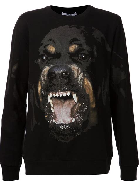 givenchy sweatshirt dog|Givenchy rottweiler tee.